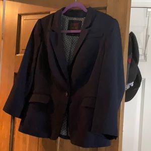 Navy blue blazer by Limited.